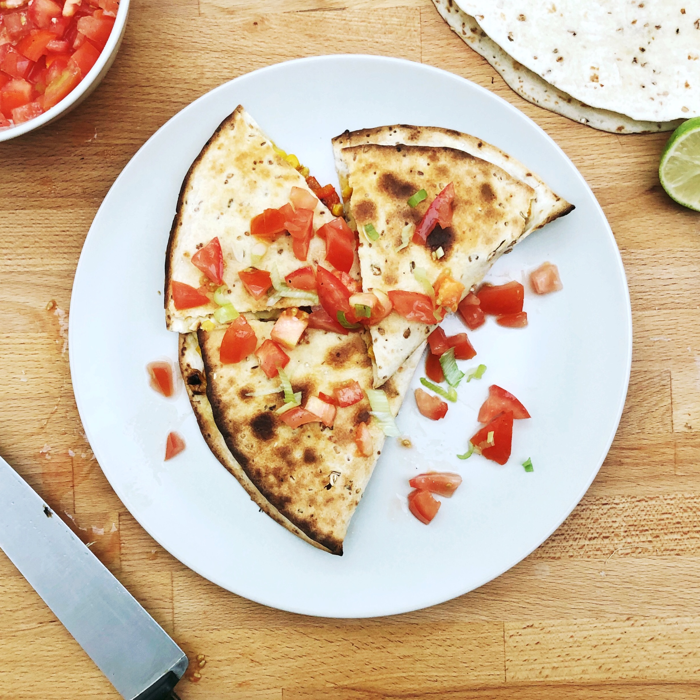 Sweetcorn Quesadillas Recipe The Student Food Project